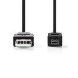 Cable USB 2.0 | A Macho - Hirose Mini de 4 Pines 2,0 m Negro