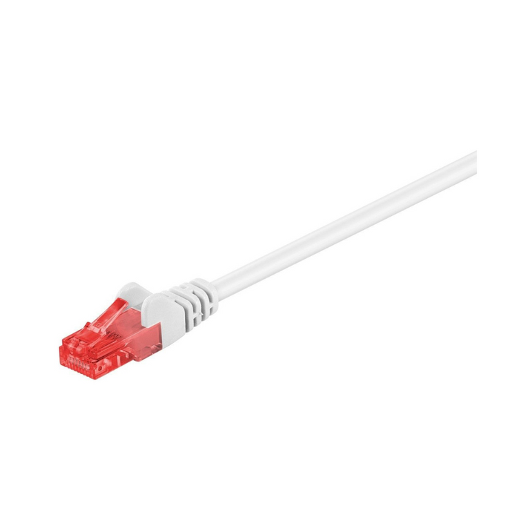 Cabo de rede UTP Cat6 branco disponível em vários comprimentos. 