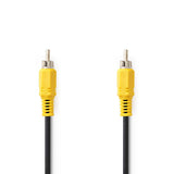 Cable de Vídeo Compuesto | RCA Macho - 5,0 m Negro Adaptador