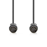 Cable de Audio DIN | 5 Pines Macho - 2,0 m Negro
