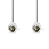 Cable Coaxial de 90 dB | IEC (Coaxial) Macho - 10 m Blanco