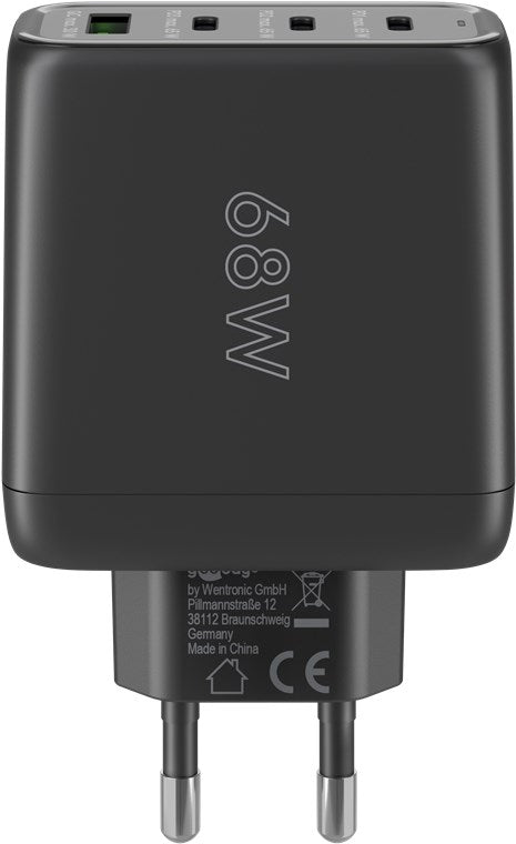 Cargador rápido multipuerto USB-C™ PD GaN (68 W)