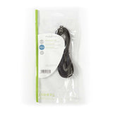 Cable de Audio Estéreo | Macho Fino 3,5 mm - 3,0 m Negro Cables