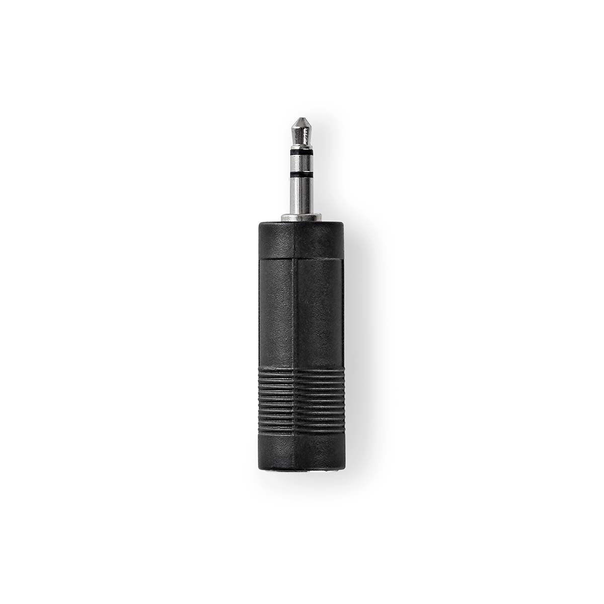 Adaptador de Audio Estéreo | Macho 3,5 mm - Hembra 6,35 Negro