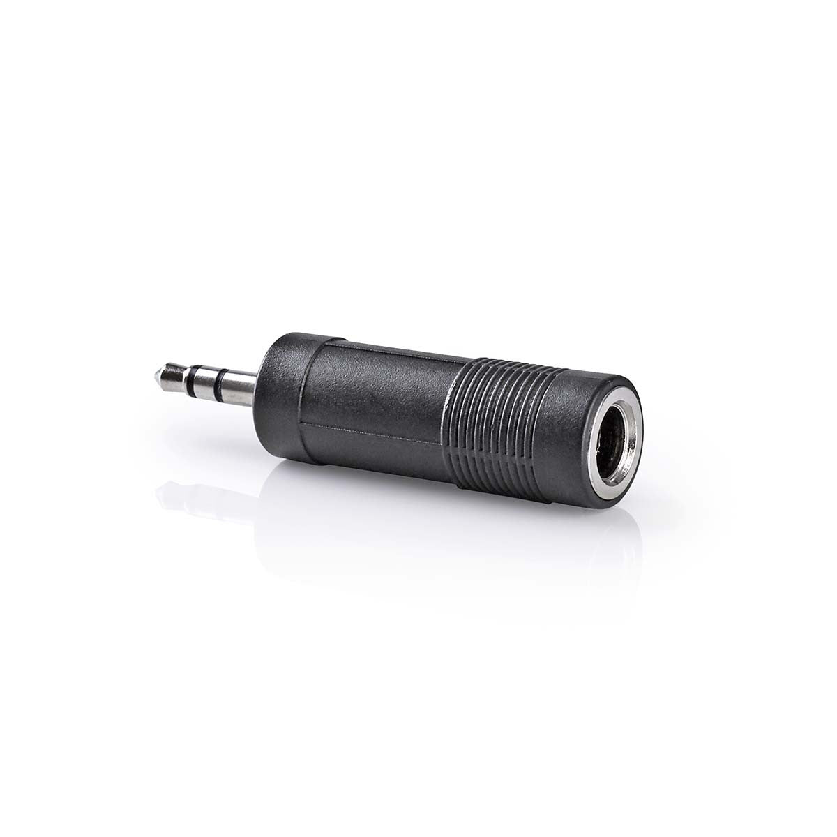 Adaptador de Audio Estéreo | Macho 3,5 mm - Hembra 6,35 Negro