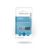 Adaptador de Audio Estéreo | Macho 6,35 mm - Hembra 3,5 Negro