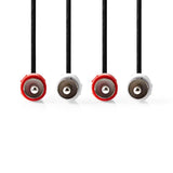 Cable de Audio Estéreo | 2x RCA Macho - 10 m Negro