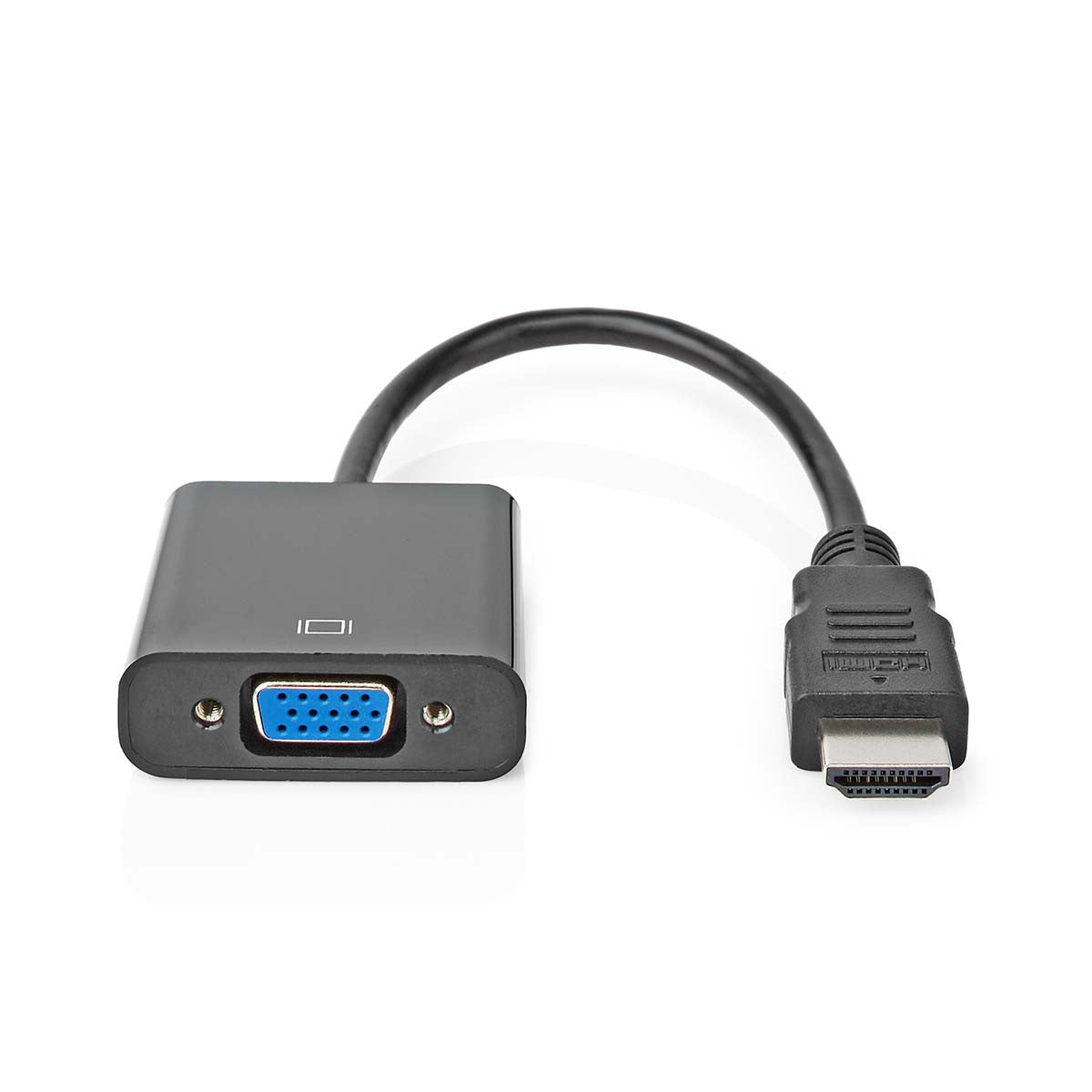 Cable Hdmi-VGA | Conector Hdmi - VGA Hembra + Salida de 3,5 mm 0,2 m Negro