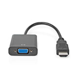 Cable Hdmi-VGA | Conector Hdmi - VGA Hembra + Salida de 3,5 mm 0,2 m Negro