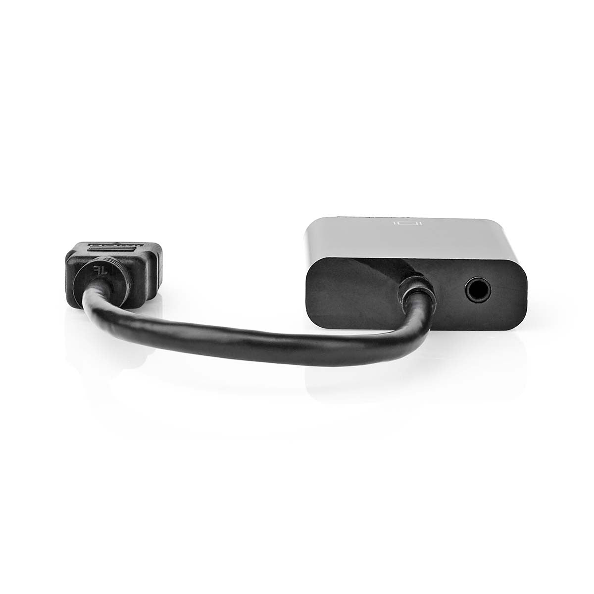 Cable Hdmi-VGA | Conector Hdmi - VGA Hembra + Salida de 3,5 mm 0,2 m Negro