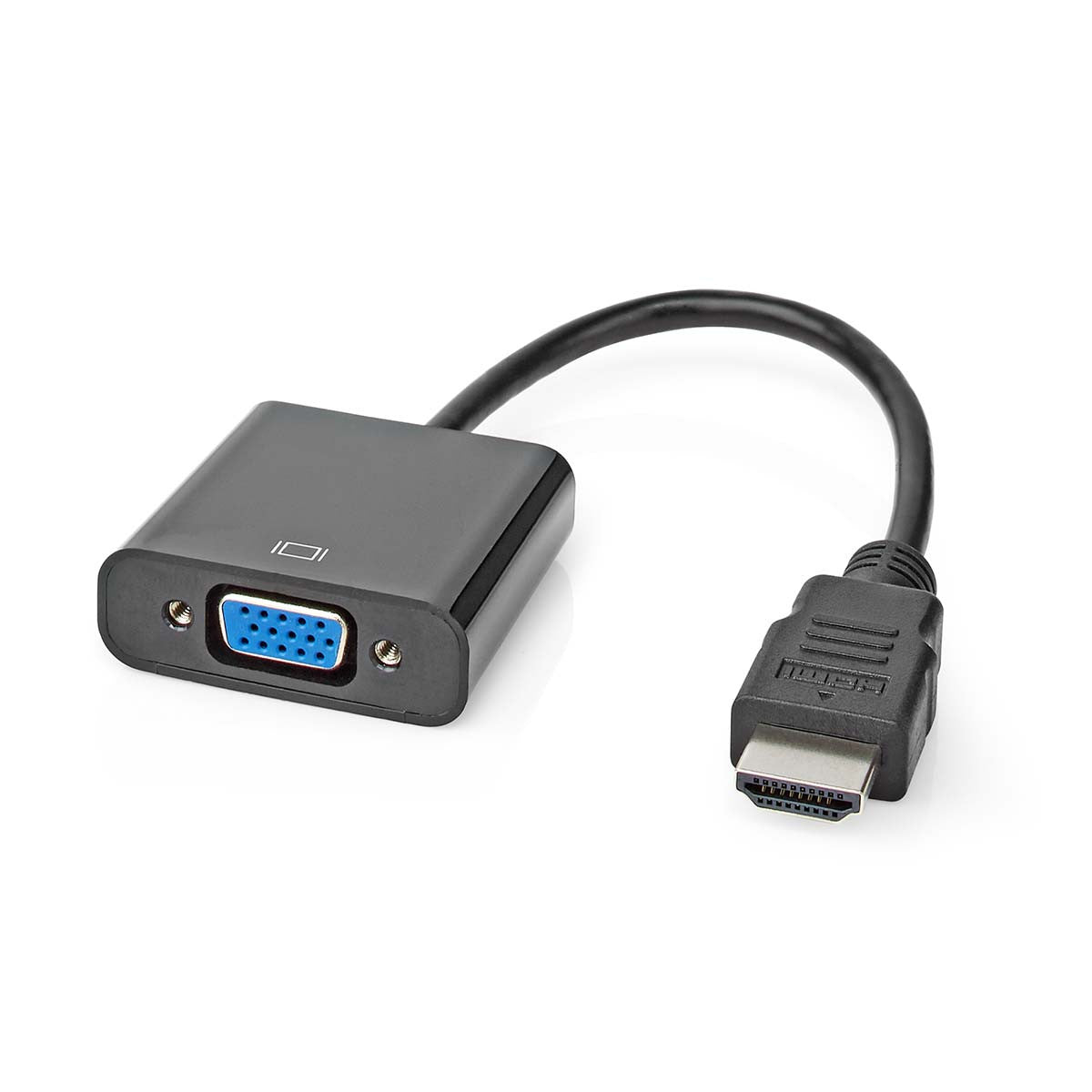 Cable Hdmi-VGA | Conector Hdmi - VGA Hembra + Salida de 3,5 mm 0,2 m Negro