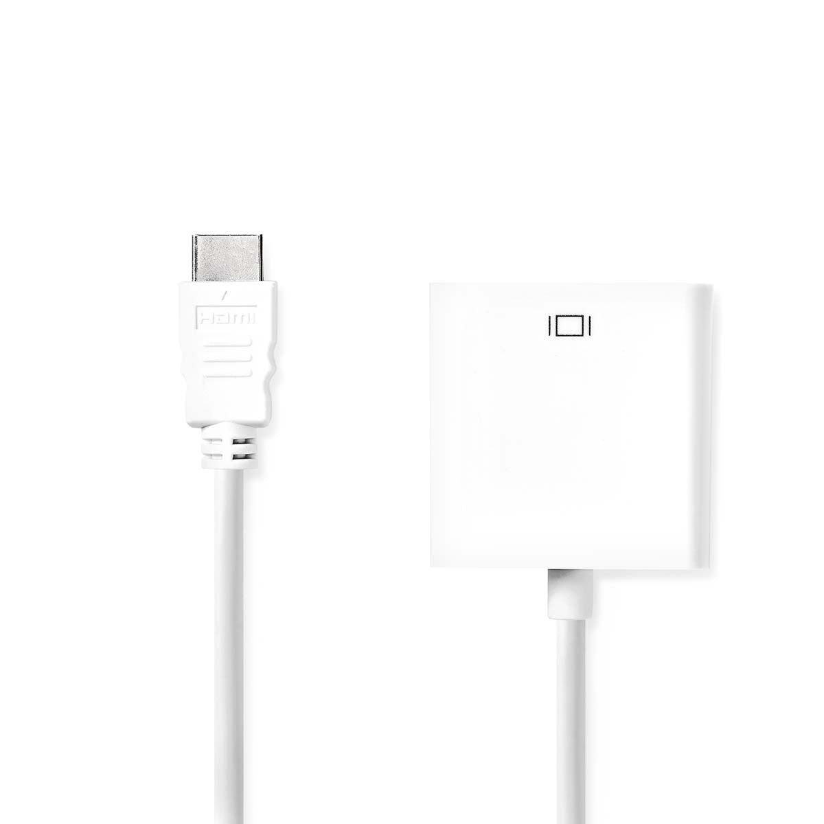 Cable HDMI-VGA | Conector HDMI - VGA Hembra + Salida de 3,5 mm 0,2 m Blanco