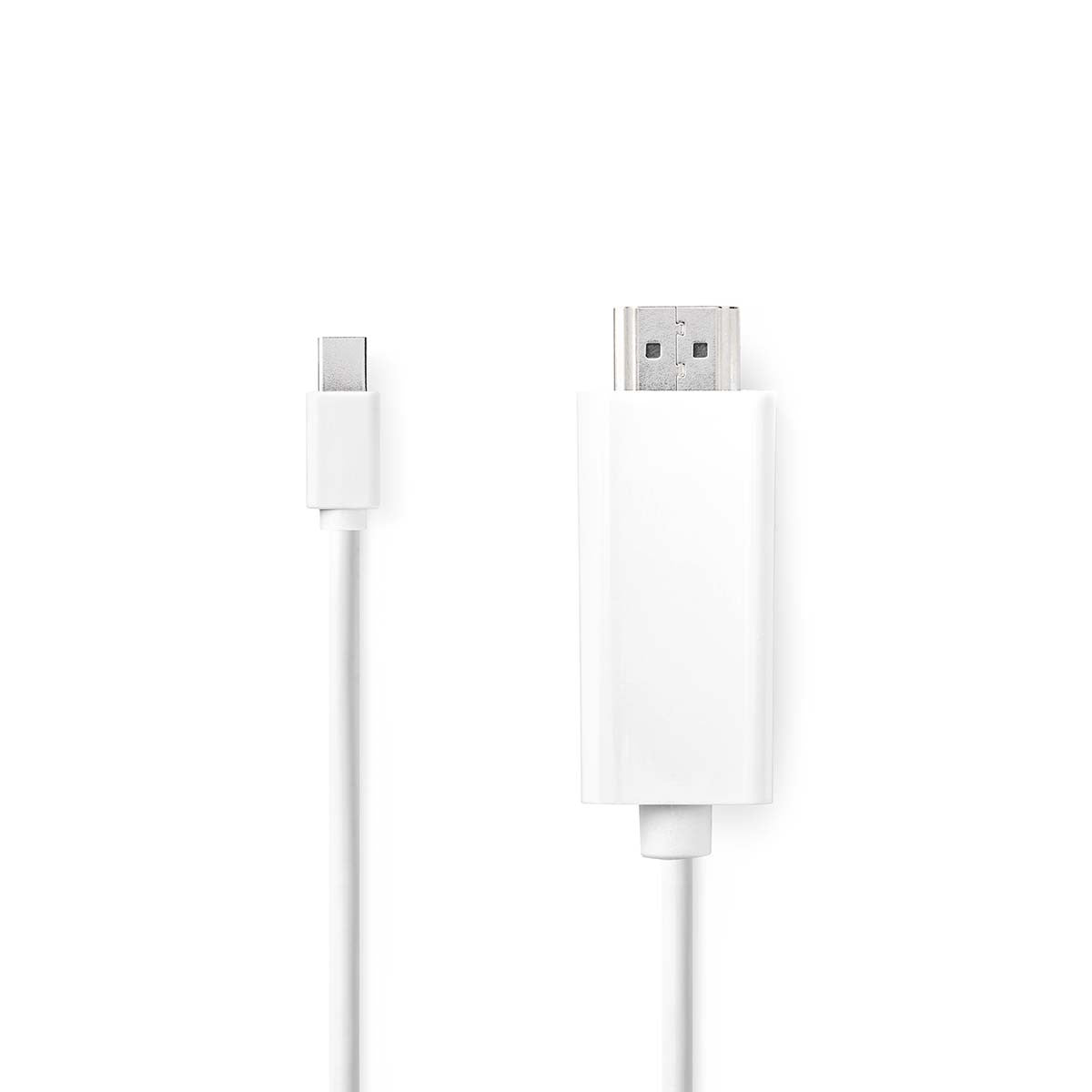 Cable Mini Displayport-hdmi | Displayport Macho - Conector Hdmi 2,0 m Blanco Cables