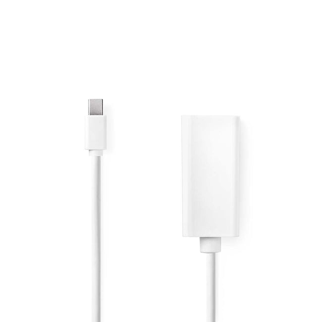 Adaptador Mini DisplayPort a HDMI Hembra (Mini DP) | Full HD 1080p para Mac | Blanco