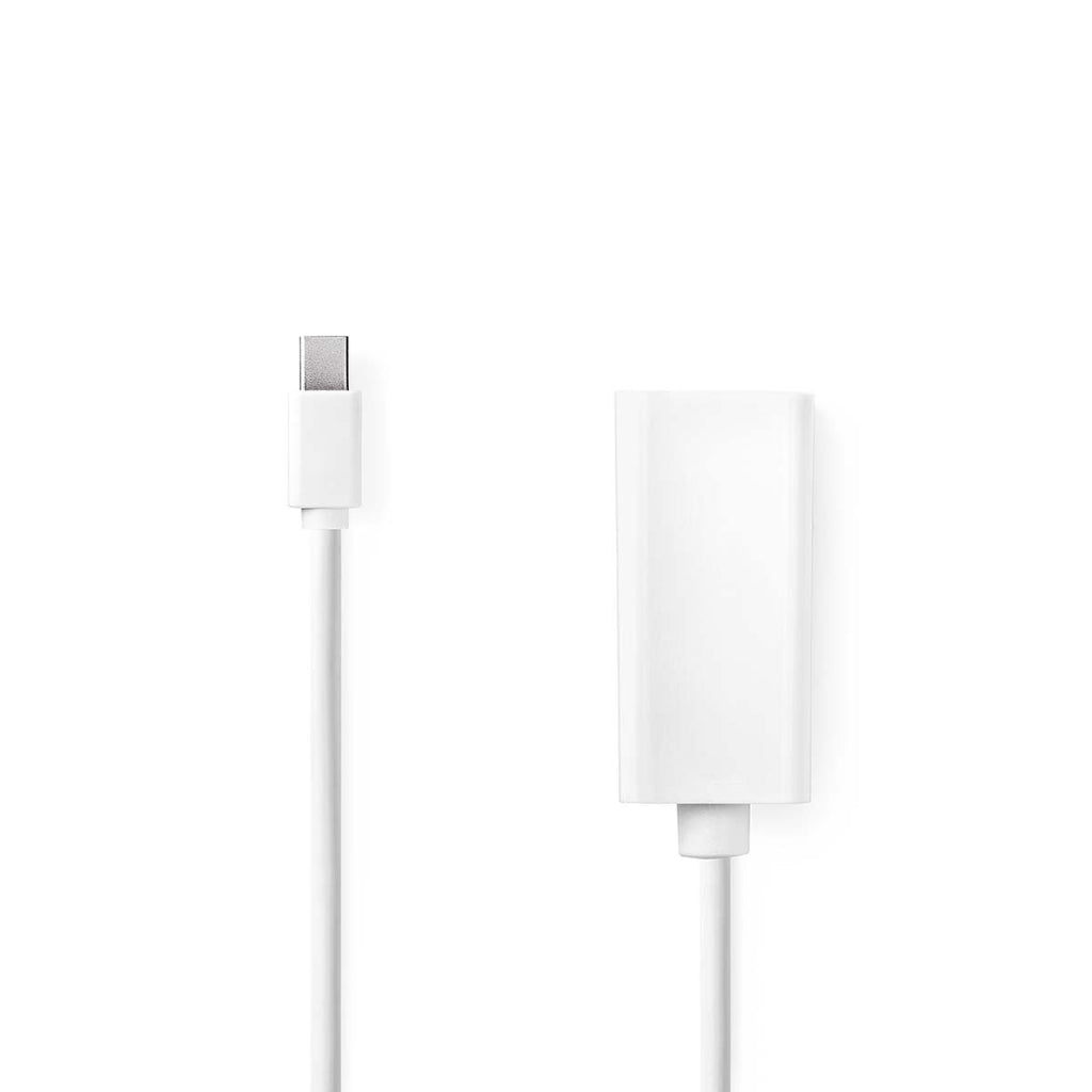 Adaptador Mini DisplayPort a HDMI Hembra (Mini DP) | Full HD 1080p para Mac | Blanco