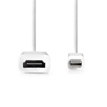 Adaptador Mini DisplayPort a HDMI Hembra (Mini DP) | Full HD 1080p para Mac | Blanco