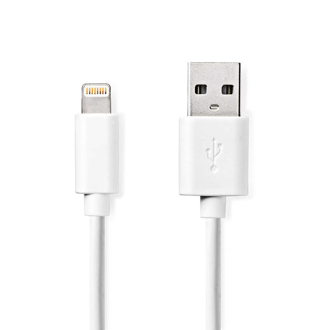 Charging and Sync Cable | Apple Lightning to USB A Male - White
