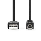 Cable USB 2.0 | A Macho - B 2,0 m Negro