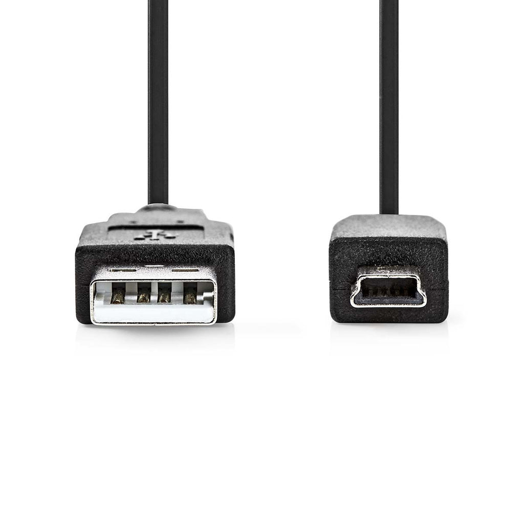USB 2.0 Cable | A Male - Mini 5 Pins 2.0 m Black