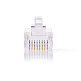 Conector de Red | Rj45 (8p8c) Macho - 10 Unidades Transparente