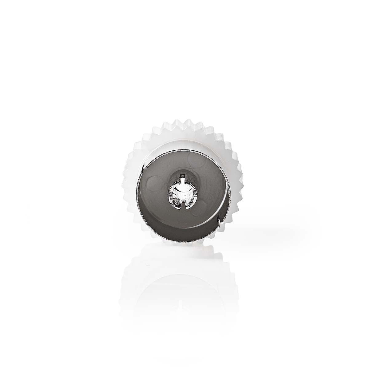 Adaptador Coaxial | IEC (Coaxial) Hembra - Blanco