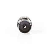 Adaptador Coaxial | IEC (Coaxial) Macho - Hembra Metal Conector Antena