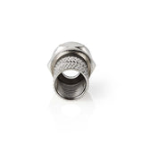 Conector F | Varón - Para Cables de 7,00 mm 5 Unidades Metal