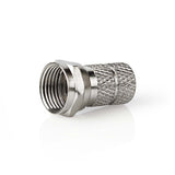Conector F | Varón - Para Cables de 7,00 mm 5 Unidades Metal