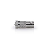 Adaptador de Satélite y Antena | F Macho - Coaxial Hembra Metal