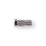 Adaptador de Satélite y Antena | F Macho - Coaxial Hembra Metal