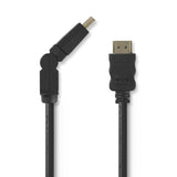 Cable Hdmi de Alta Velocidad con Ethernet | Conector Hdmi - Giratorio 1,5 m Negro