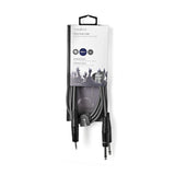 Cable de Audio Estéreo | 2x 6,35 mm Macho - 3,5 1,5 m Gris