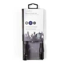 Cable de Audio XLR Balanceado | 3 Pines Macho a Hembra - Gris