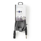 Cable de Audio XLR Compensado | 3 Pines Macho - 6,35 mm 3,0 m Gris