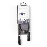 Cable DMX Digital de 110 Ohmios | XLR 3 Pines Macho - Hembra 1,0 m Gris