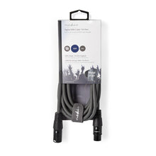 110 Ohm Digital DMX Cable | XLR 3 Pin Male - Female 3.0 m Grey