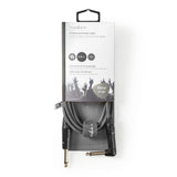 Cable de Audio Descompensado | 6,35 mm Macho - en Ángulo 1,5 m Gris