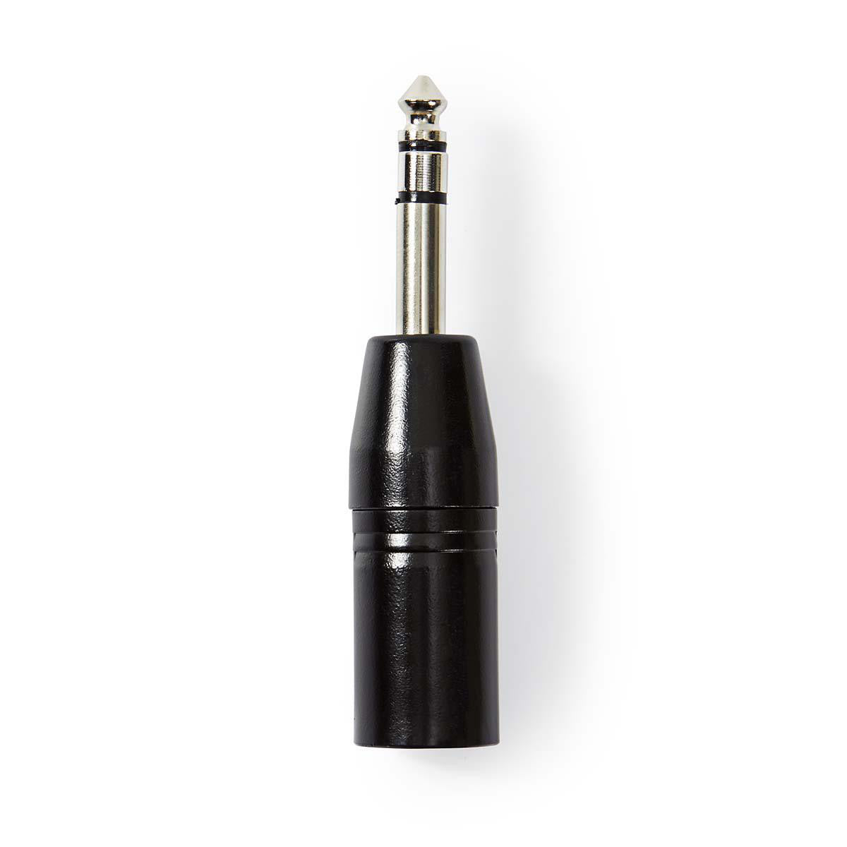 Adaptador XLR Estéreo | de 3 Pines Macho - 6,35 mm Negro