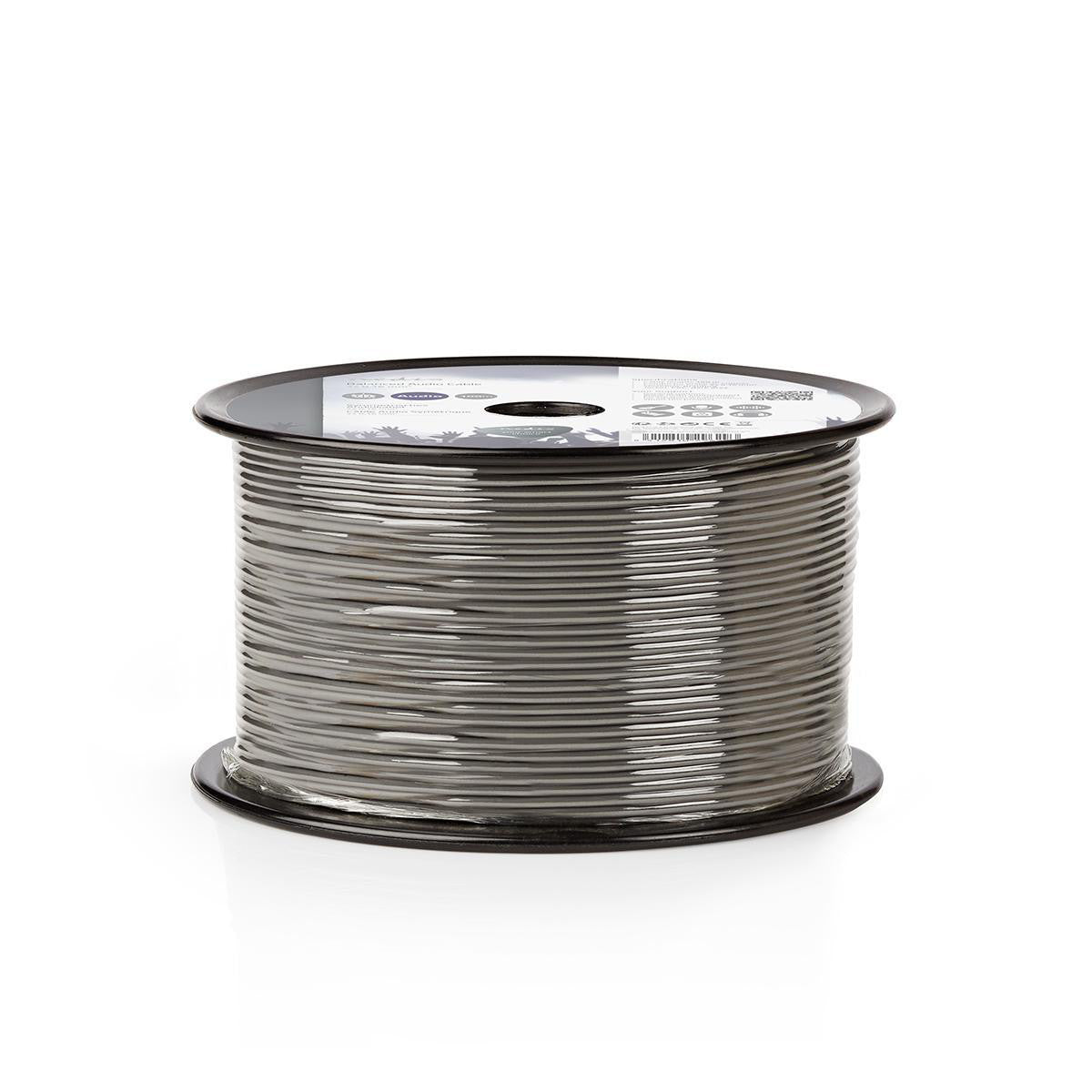 Cable de Audio Compensado En Bobina de 100 m Gris