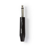 Conector de Audio Mono | Macho 6,35 mm Negro