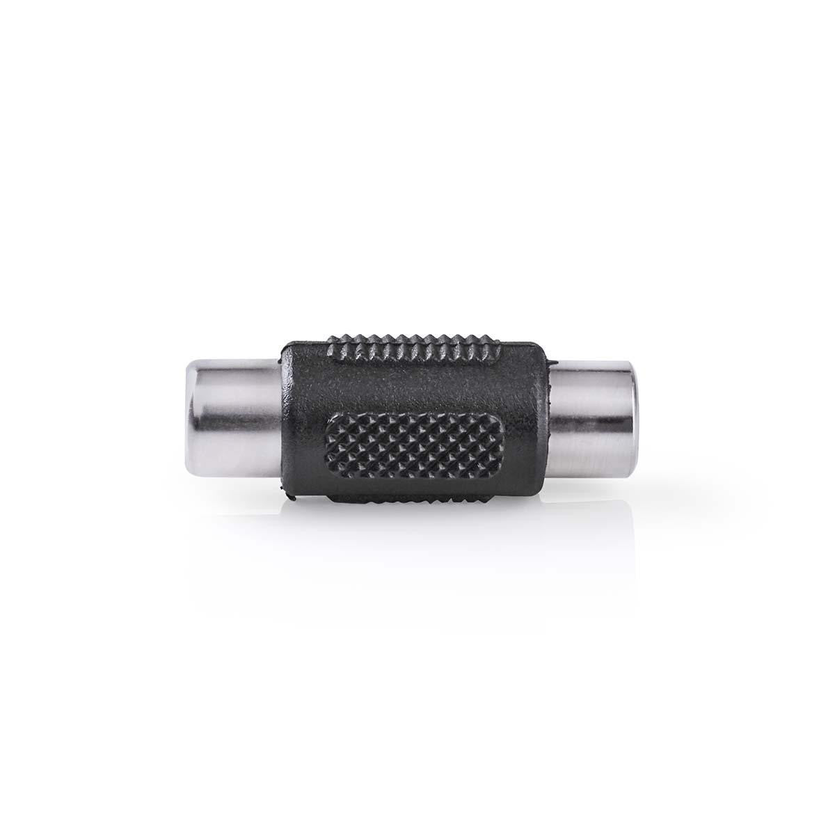 Adaptador de Audio Mono | RCA Hembra ? 10 Unidades Negro