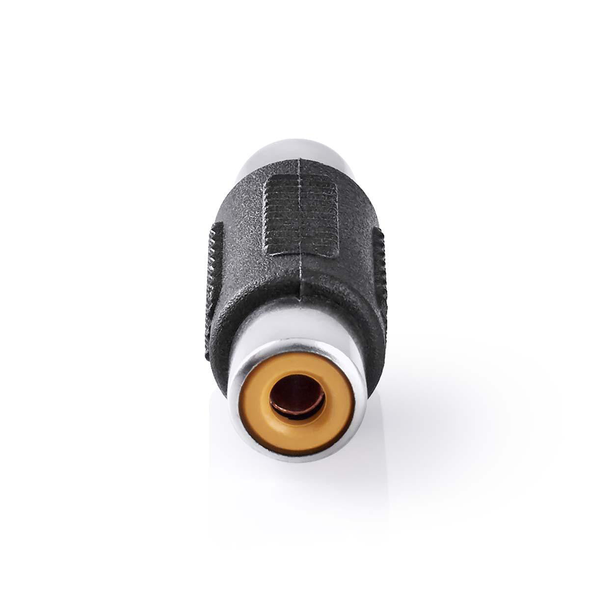 Adaptador de Audio Mono | RCA Hembra ? 10 Unidades Negro