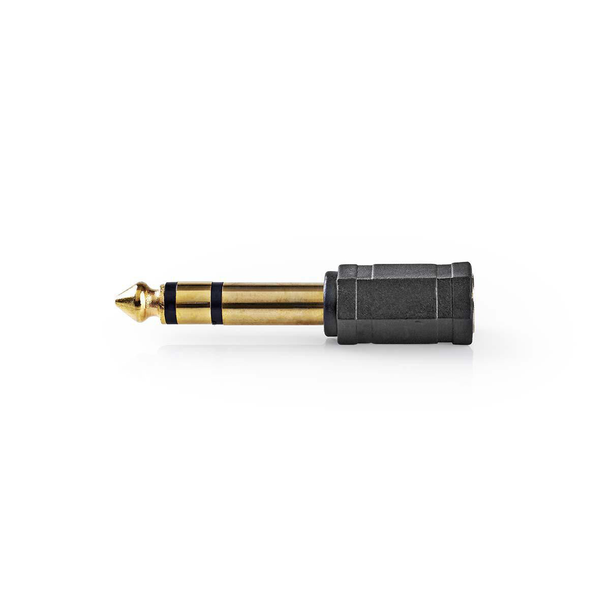 Adaptador de Audio Estéreo | 6,35 mm Macho - 3,5 Hembra 10 Unidades Negro