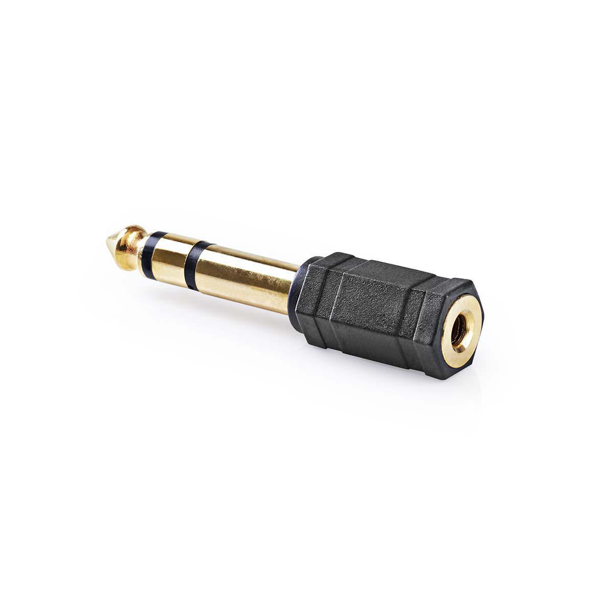 Adaptador de Audio Estéreo | 6,35 mm Macho - 3,5 Hembra 10 Unidades Negro