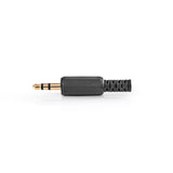 Conector Jack Estéreo | Macho de 3,5 mm Chapado en oro 25 Piezas Negro