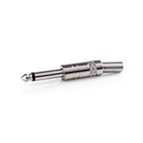 Conector Jack Mono | Macho de 6,35 mm 25 Piezas Metal