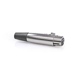 Conector XLR | de 3 Pines Hembra 25 Piezas Metal