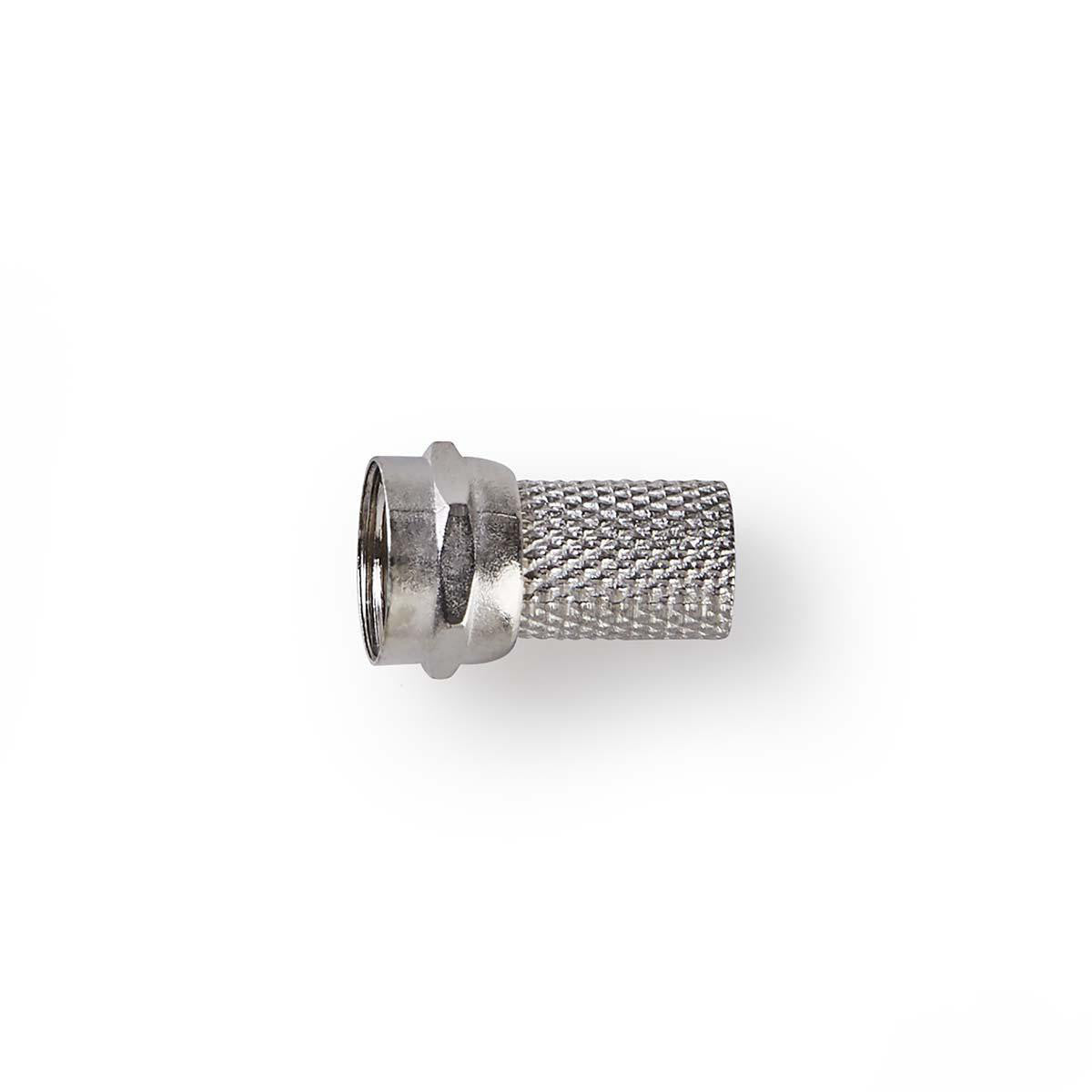 Conector F | Varón Para Cables Coaxiales de 6,4 mm 25 Piezas Metal