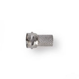 Conector F | Varón Para Cables Coaxiales de 6,4 mm 25 Piezas Metal