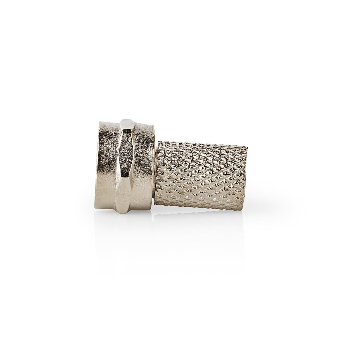 Conector F | Varón Para Cables Coaxiales de 7,5 mm 25 Piezas Metal